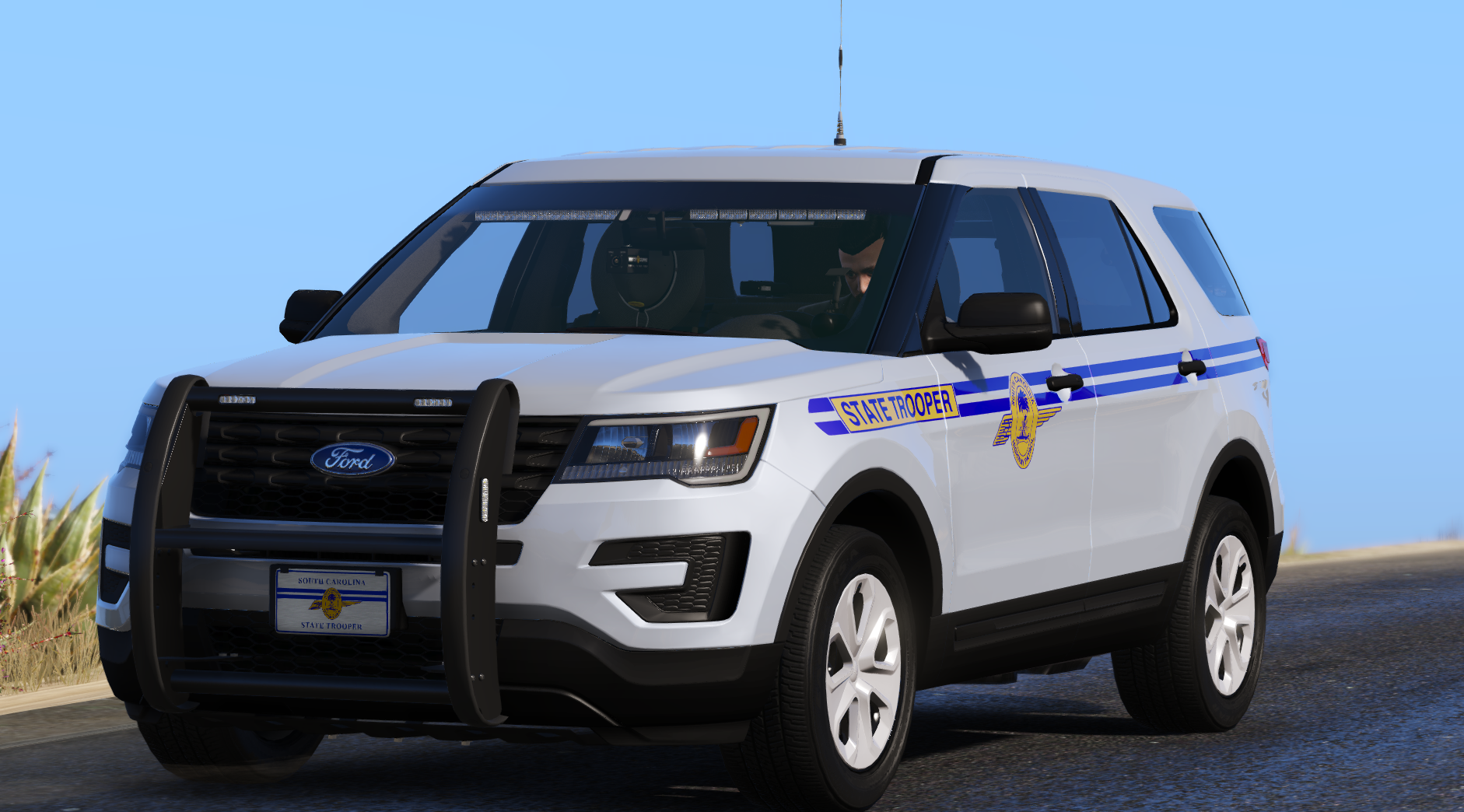 Ford PI Utility Interceptor Light Bar California Highway Patrol Motormax 1/18 EB