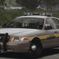 A NON-ELS Crown Victoria police car with retro graphics